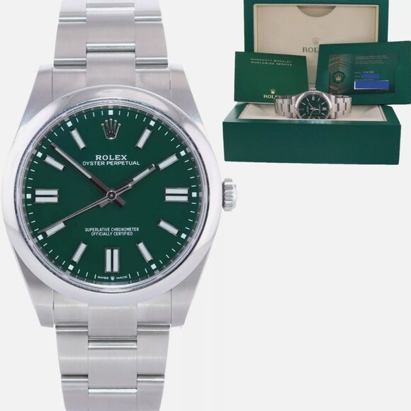 Rolex Other - NEW BOX TAG Rolex Men's 41mm Green Dial Watch Box